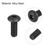 uxcell M3x8mm Hex Socket Button Head Bolts, Alloy Steel Fastener Hardware Full Thread Lock Set, Hex Socket Half Round, Pack of 100