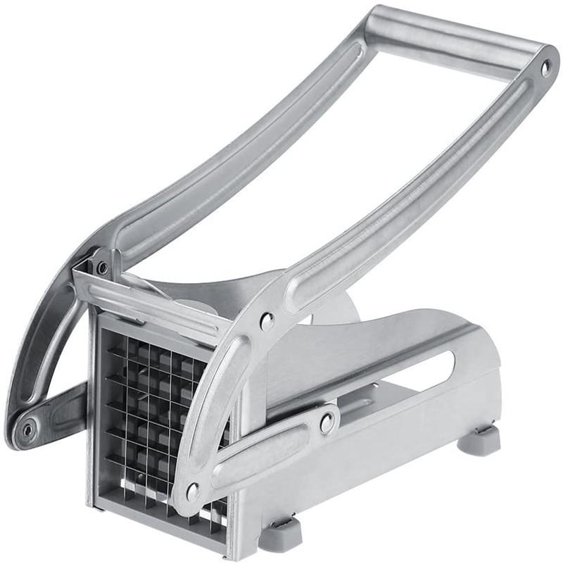 Stainless Steel Vegetable and French Fry Cutter - Potato, Cucumber Slicer Blade Tool