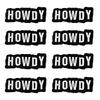 10pcs /Lots Western Cowboys Embroidered Patches Letter Patch Iron On Patches For Clothing Thermoadhesive Patches Jackets Hats Diy 