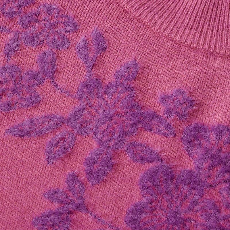 Pasite Women's Mock Neck Fleece-Lined Thermal Sweater