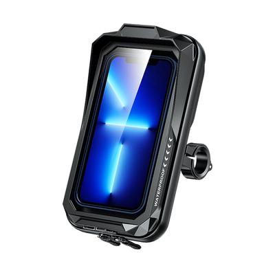 Funda de Manillar para Teléfono con Pantalla Táctil Impermeable para Motocicleta Soporte de Manillar Rotación de 360 Grados para Equipamiento de Ciclismo