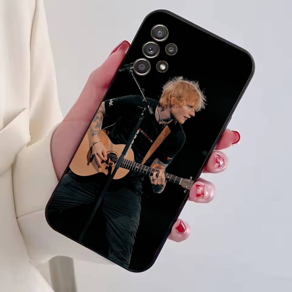 Ed Sheeran Hot Singer Phone Case For Samsung S25,S24,S21,S22,S23,S30,Ultra,S20,Plus,Fe,Lite,Note,10,Black Cover