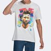 adidas Messi Graphic Print Number Soccer Sports Short Sleeve T-Shirt Men Tops White HA0930