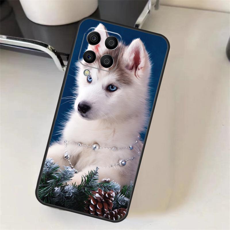 Tier Husky Welpe Hülle Für Samsung Galaxy M20 M21 M23 M31 M11 M54 M14 M34 M13 M52 M32 M12 M16 M36 M56 M15 M55