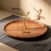 Walnut Wood Luxury Double Triple Layer Dessert Plate Afternoon Tea Display Plate Golden Tree Shaped Tray Modern Simple Style