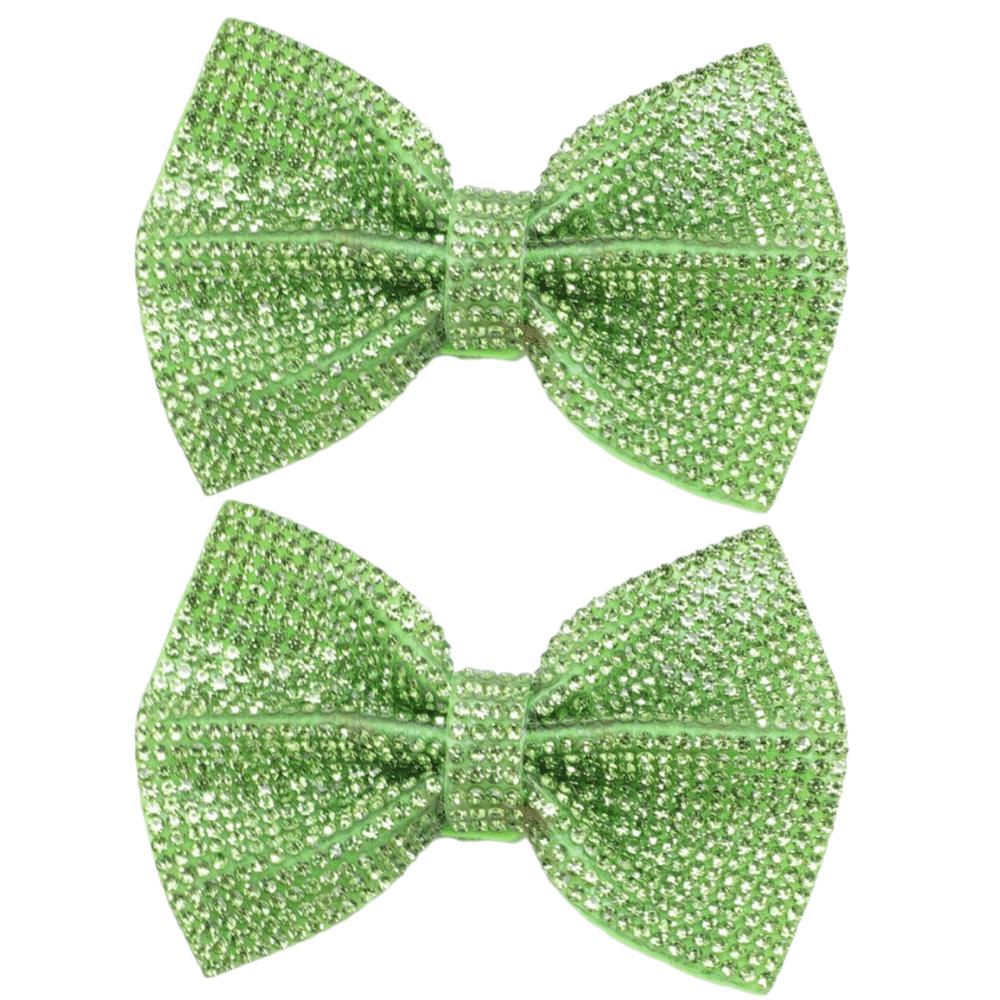 2pcs Shiny Design Glitter Hair Bows Sparkly Sequin Bow Hair Accessories Sequin Hair Clips For Women
