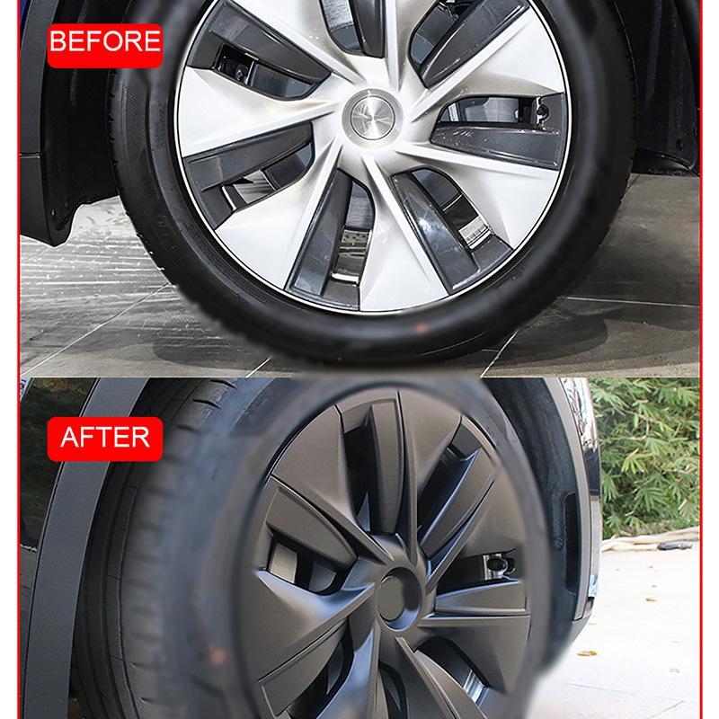 Pentru Capac Butuc Tesla 19 inch 4 Buc/Set Capac Butuc Auto Modificare Decorativ Protecție Inel Roată Potrivit Pentru Tesla Model Y 2020-2024