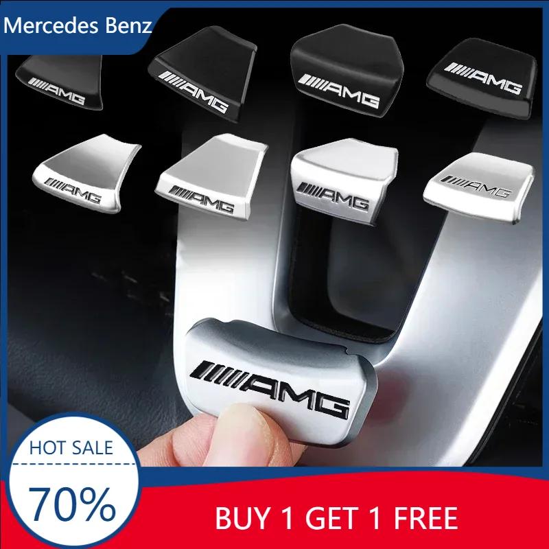 LPQ4 For Benz 2025 For Benz AMG For AMG Logo Steering Wheel Sticker Car Emblem Cover Interior Sticker Decal For AMG Mercedes Benz GLC