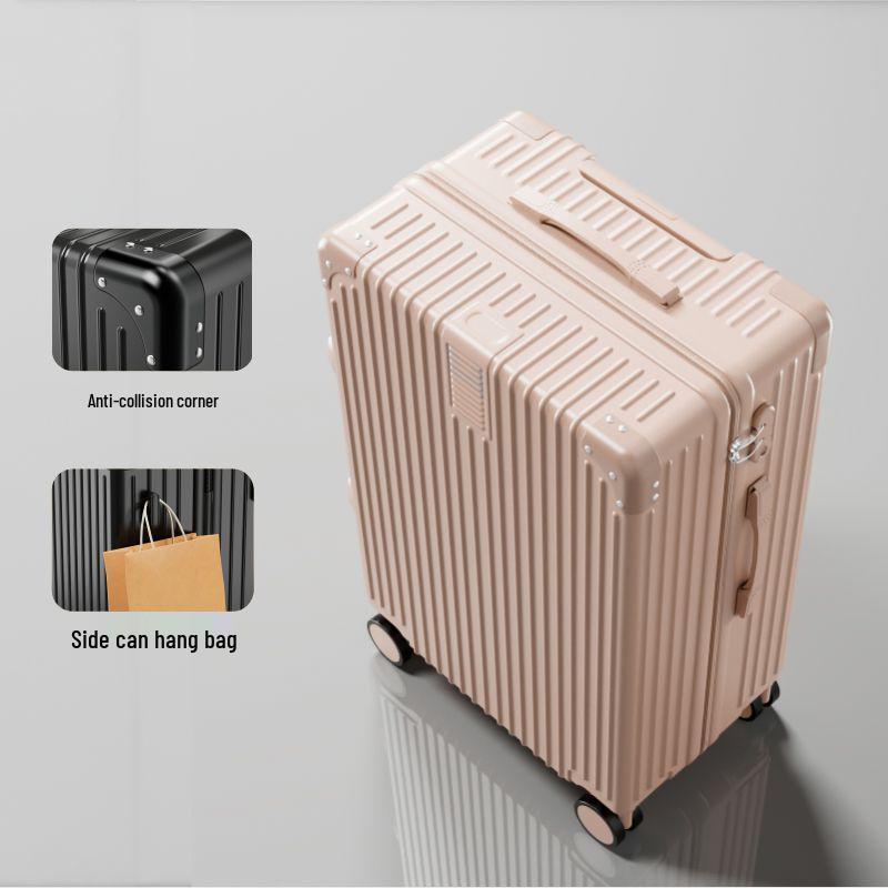 20" Vintage Durable Trolley Suitcase - Large Capacity Travel Case for Students