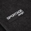 Tapis de sol - Logo - Kia Sportage - Velours noir - Sur mesure - 4 pièces - Antidérapant