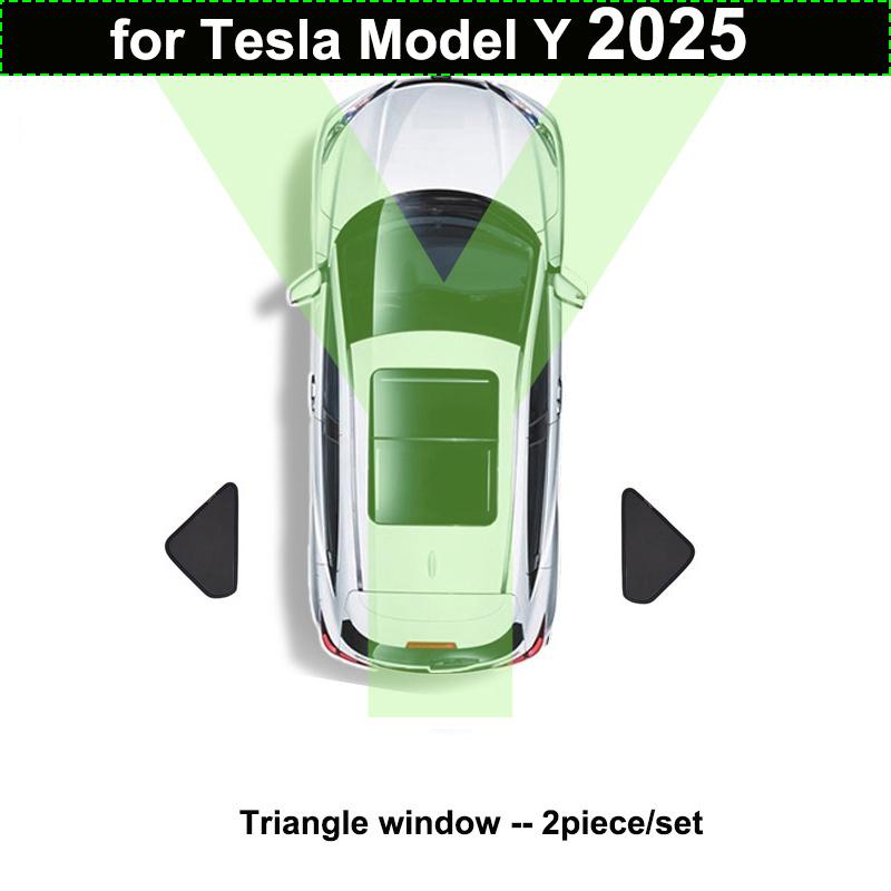 For Tesla Model Y 2025 Sun Roof Shade Model 3 Highland 2024 Glass Roof Sunshade Front Rear Window Windshield Privacy Cover Kids