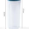 Transparent Plastic Kitchen Storage Jars - Airtight for Fresh-Keeping of Milk Powder and Grains