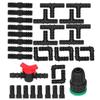 34Pcs/Set Drip Irrigation Kit G1/2 Faucet Adapter Tee Connector Spray Watering Supplies