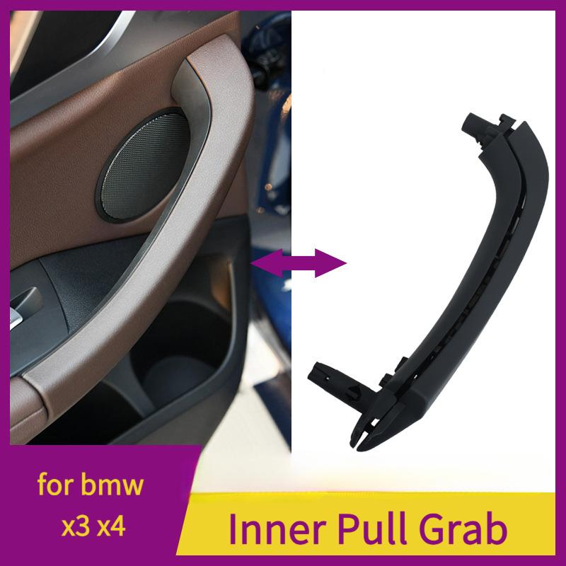 Car Interior Door Handle Left Right Inner Door Panel Handle Pull Trim Cover For BMW X3 X4 F25 F26 2010 2011 2012 2013 2014 2015 2016 2017 LHD