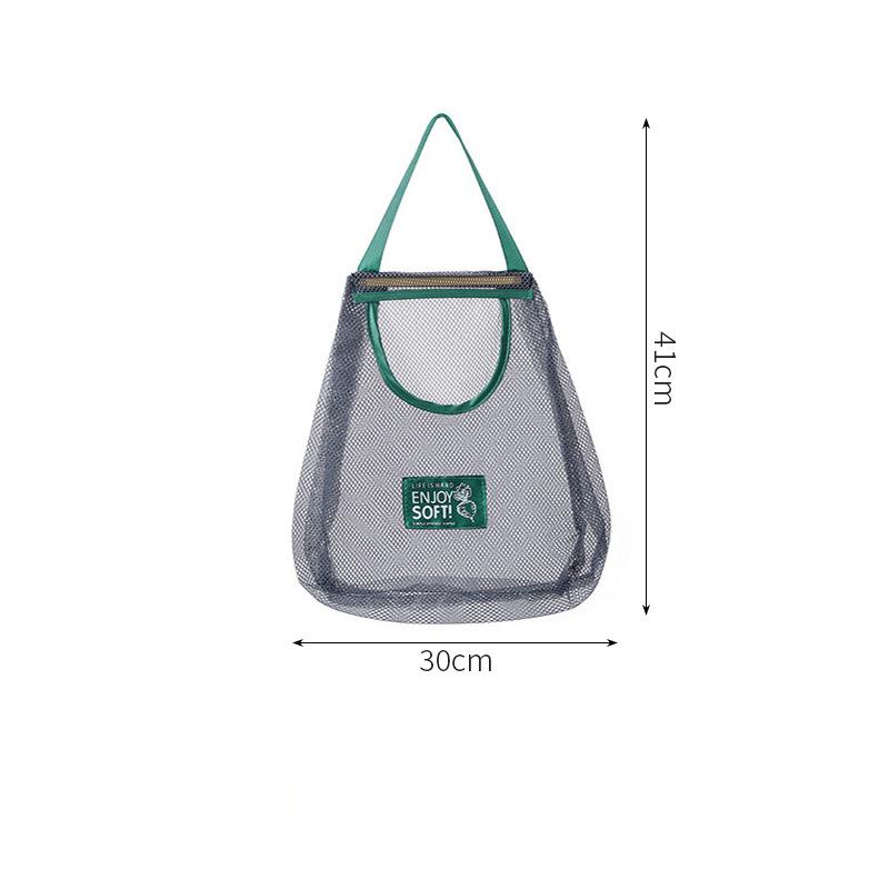

Подвесная сумка для фруктов и овощей, имбирь, чеснок, кухонная сумка для хранения, влагостойкая подвесная сумка, сетчатая подвесная сумка, настенная полая дышащая сумка для хранения large 41*30cm single зелёный