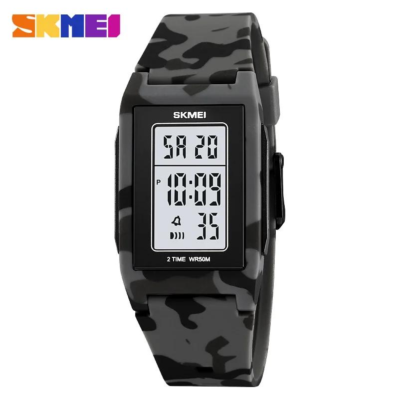 SKMEI 2321 Luxury Military Digital Watch for Men Sports Waterproof Electronic Mens Wristwatches Chrono Alarm 1988 Reloj Hombre