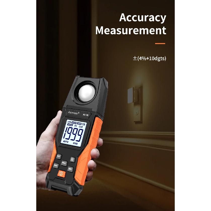 Aicevoos Digital Illuminance Meter,High Precision Handheld Light Meter,Luxmeter Luminance Lux Test,Illuminance Tester,Lux Meter
