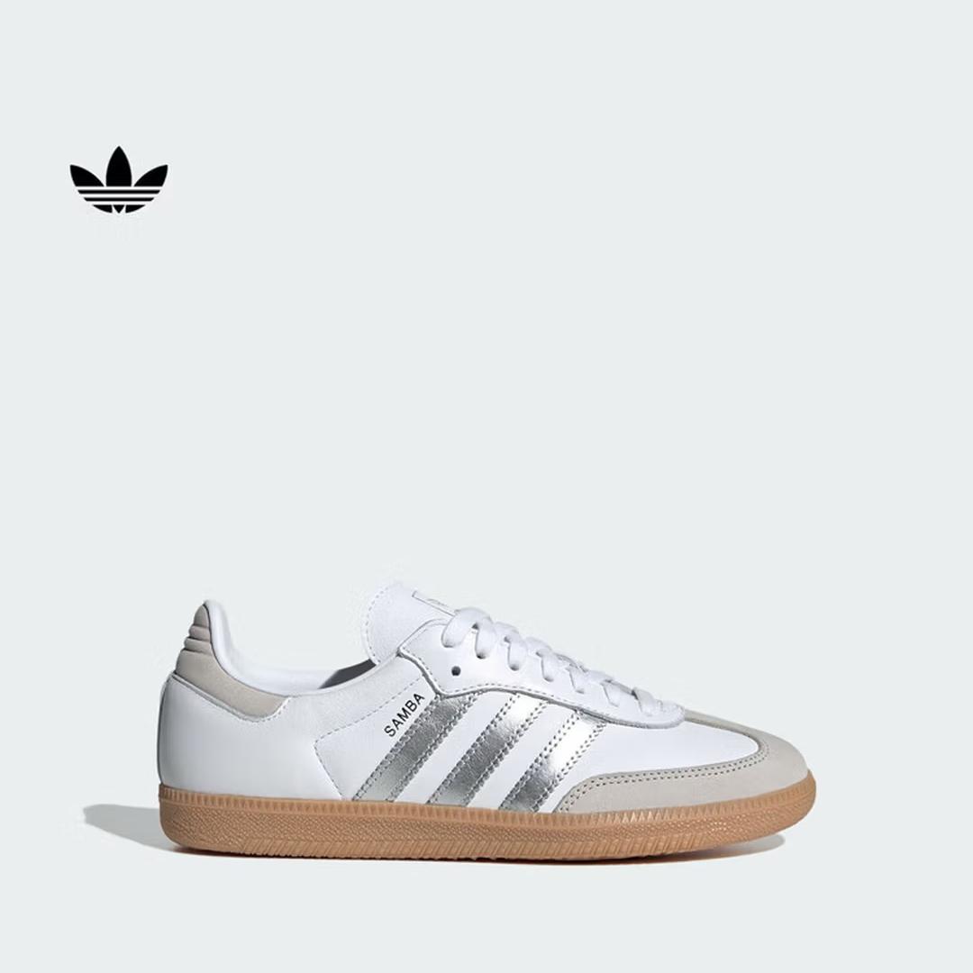 

Adidas Кроссовки с Т-головой Samba OG Классические Кроссовки Школьная обувь для девочек Adidas Клевер JI2725 35.5 белый