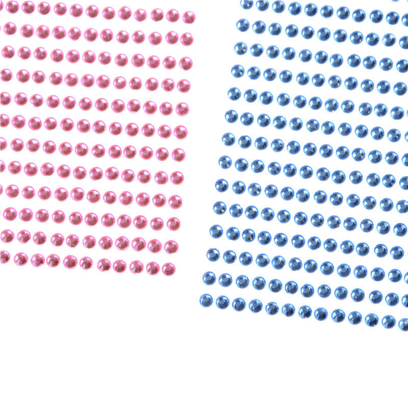 750Pcs/Set 3Mm Diy Phone Car Pc Decor Self-Adhesive   Stickers