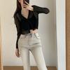 New ArriValS Open Run Women S Sheer Summer Crop V Neck Long SleeVe Cardigan