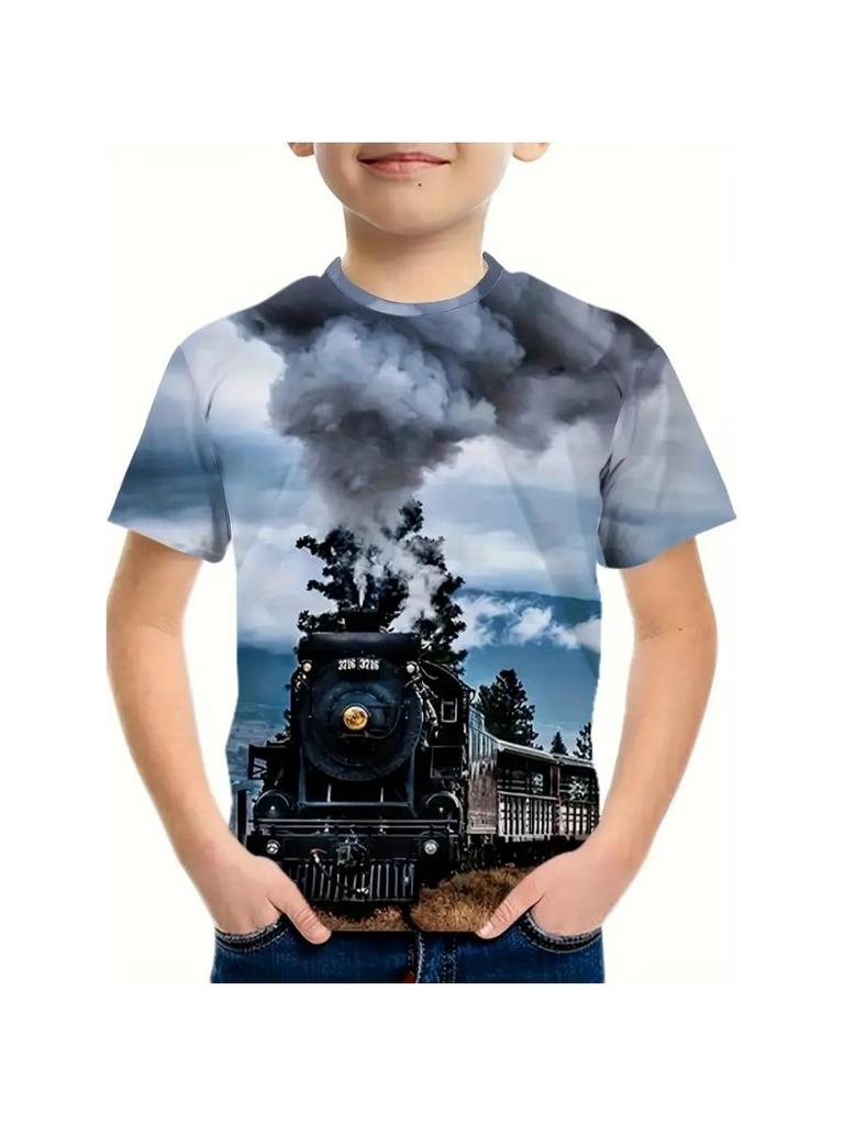 T-shirt Estive per T-shirt Grafiche Stampa 3D Manica Corta da Esterno Abbigliamento Bambino Ragazzo