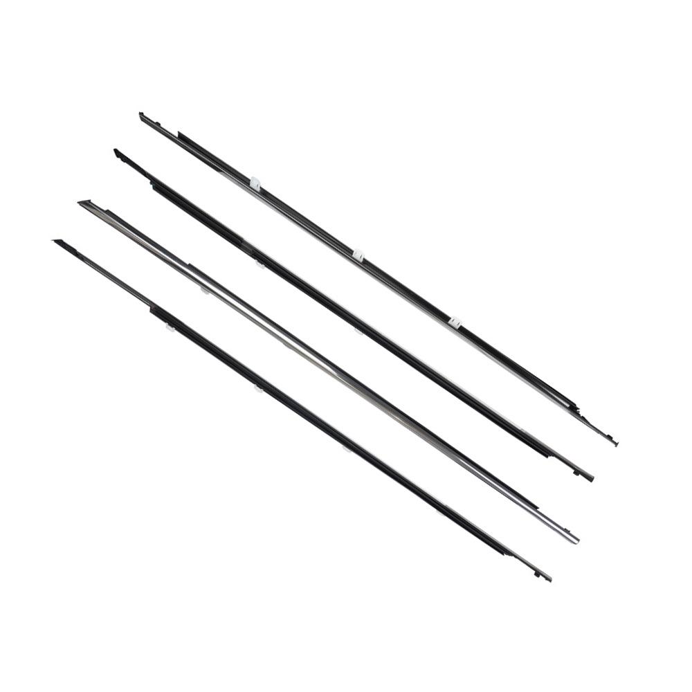 4-Piece Window Seal Set for 08-12 Honda Accord (Part Numbers: 72910-TA0-A01, 72950-TA0-A01)