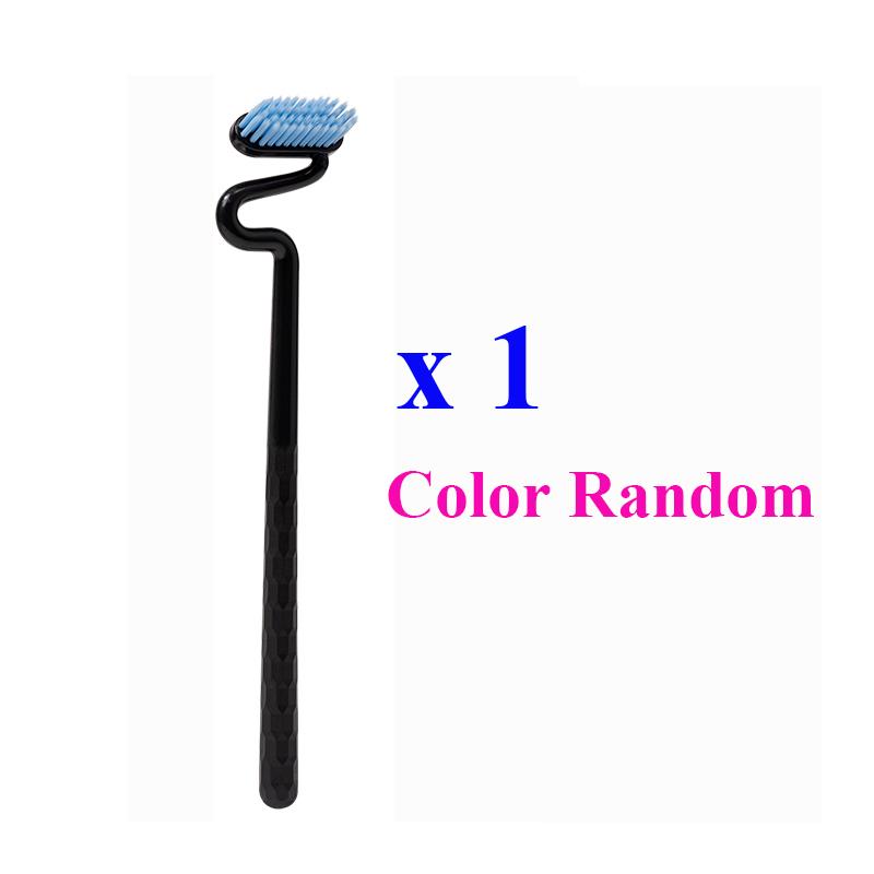 4Pcs/Pack New S-Shaped Vertical Toothbrush Interdental Brush For Adults Medium Hard Bristle Oral Gum Cleaning Tooth Brush