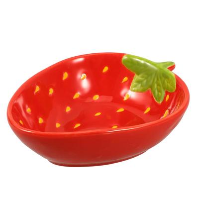 Ciotola in Ceramica a Forma di Fragola Ciotola da Dessert Ciotola in Ceramica con Motivo Fragola Ciotola per Servire Cibo Ciotola per Insalata Gadget da Cucina per Ristorante
