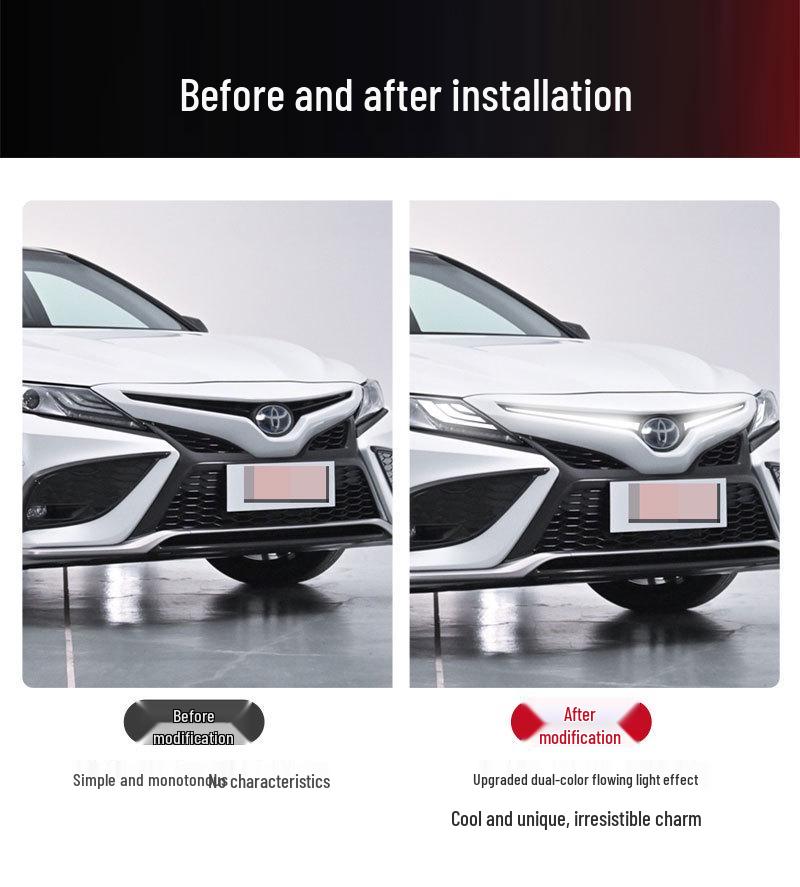 Spezielle Gitterleuchten für 2018-2023 Toyota Camry Fashion & Knight Edition 8. Generation.