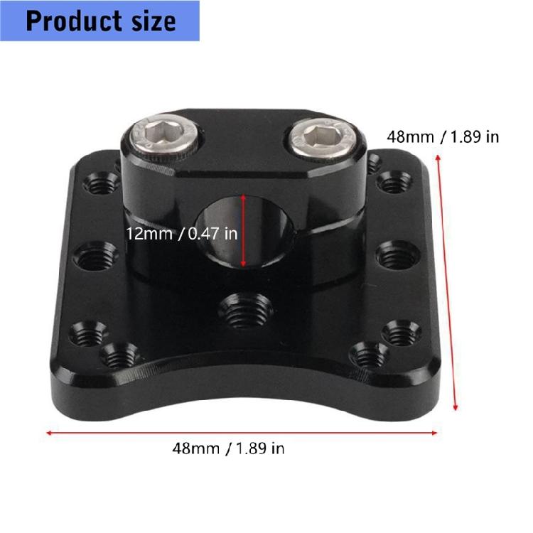 12Mm Motorcycle Position Bracket Clamp Bar Global Position Mount Corrosion Resistant Navigators Mount Simple Installation for Motorcycle Use