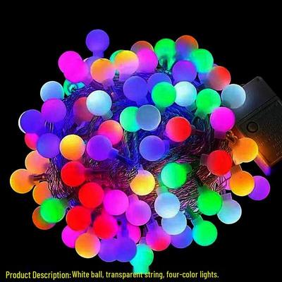LED Milchglas-Kugel Outdoor Dekorations-Lichterkette