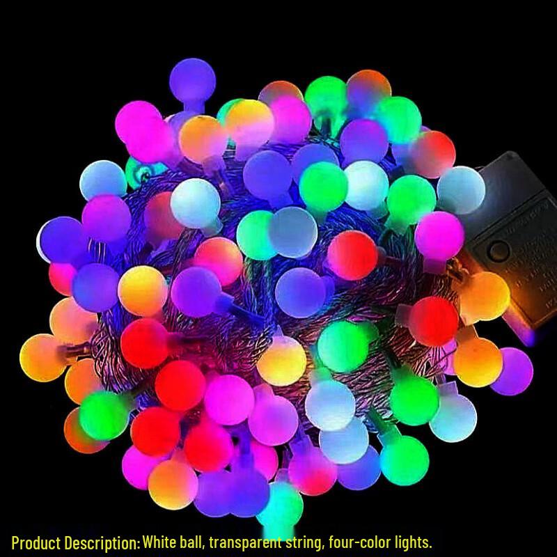 

Светодиодная матовая шаровая гирлянда для улицы