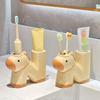 2 Slot Pony Toothbrush Holder Ceramic Electric Toothbrush Stand Bathroom Accessories