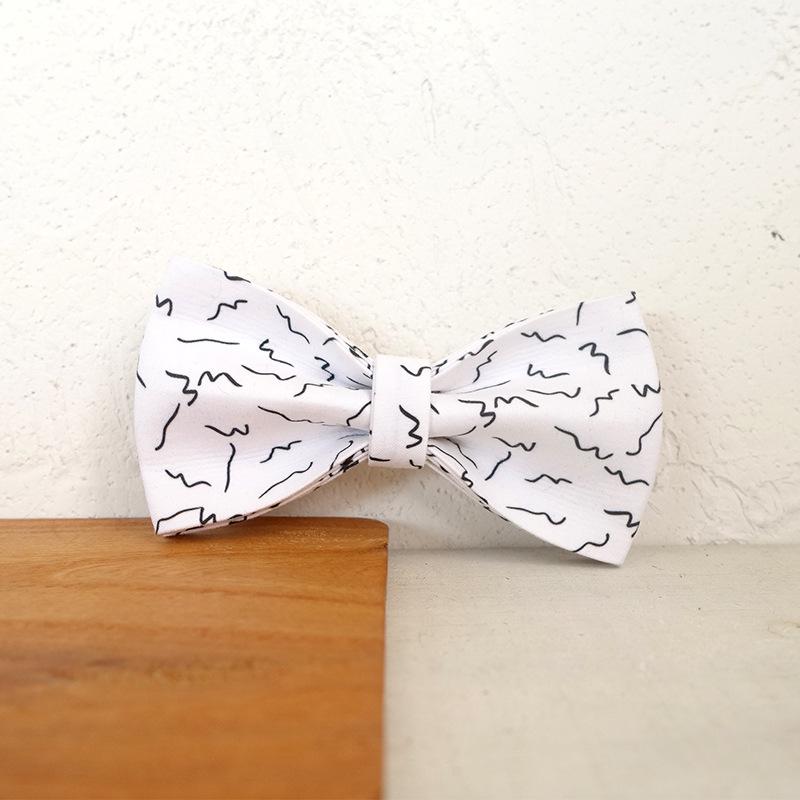 MUTTCO Personalized Double Layer Bow Tie Durable Collar UBT-088 L (11x6CM)