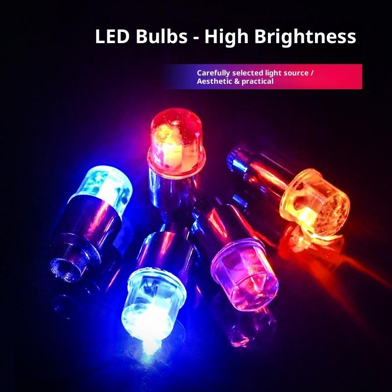Car Colorful Hot Wheel Intelligent Dual Sense Tire Light Cool Wheel Hub Light Wheel Arc Light Valve Mouth Hot Wheel Light
