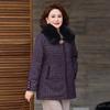 Autumn and winter coat long suit noble middle-aged women's winter plush woolen coat