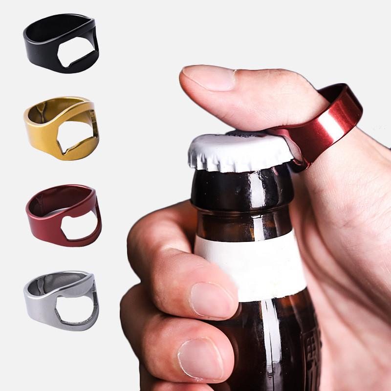 Prstencový otvírák na láhve Prsten 17mm/18mm/19mm/20mm Průměr Otevírací kroužek na pivo Nástroj na otevírání pivních lahví Kuchyňské doplňky Gadgety