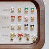 Christmas Bell Bow Alloy Nail Art Ornaments