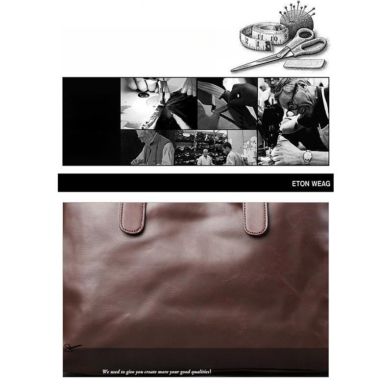 Genți de mână bărbătești, Serviete din piele de mare capacitate, Genți messenger casual bărbătești, Genți de umăr retro, Genți de calculator business