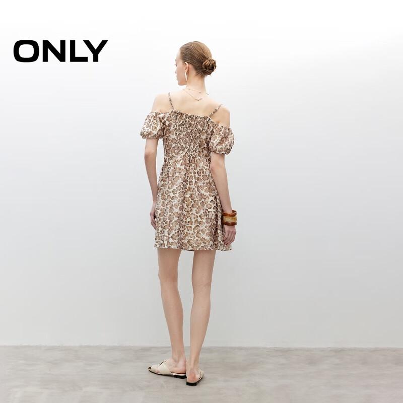 ONLY 2025 Summer Elegant Off-Shoulder Print Sling Mini Dress