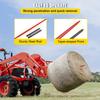 Hay Spear 49\" Bale Spear 3000 Lbs Capacity, Bale Spike Quick Attach Square Hay Bale Spears 1 3/4\" Wide, Red Coated Bale Forks, Bale Hay Spike with 2