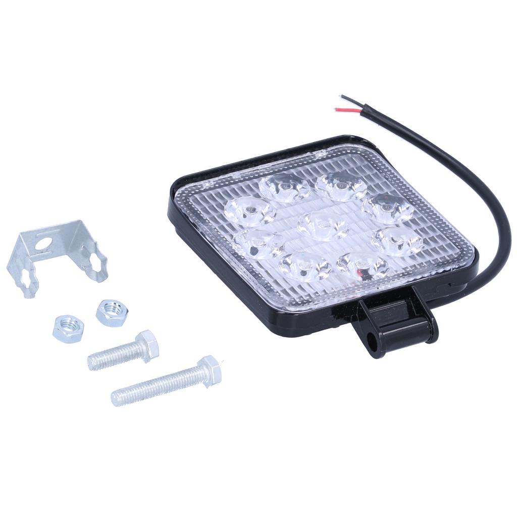 Auto-Arbeitslampe 9LEDs Scheinwerfer 27W Quadrat IP67 Aluminiumlegierung PC für Automobil-Motorrad OffRoad