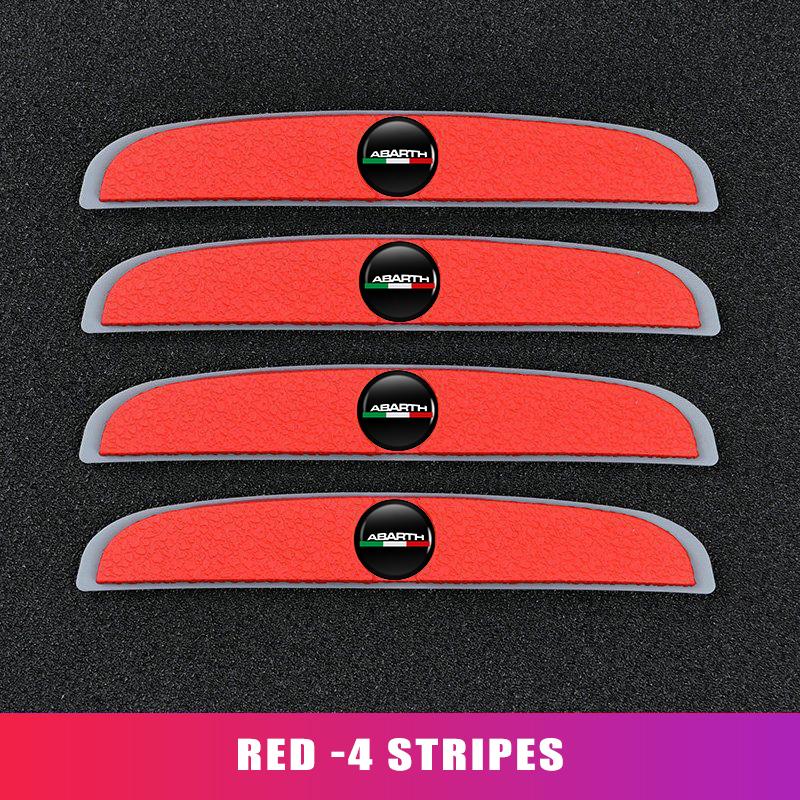 

4pcsCar Door Protector Guard Strip Scratch Protection Stickers For Abarth 595 695 500 124 Spider 4S Panda 5CC TC