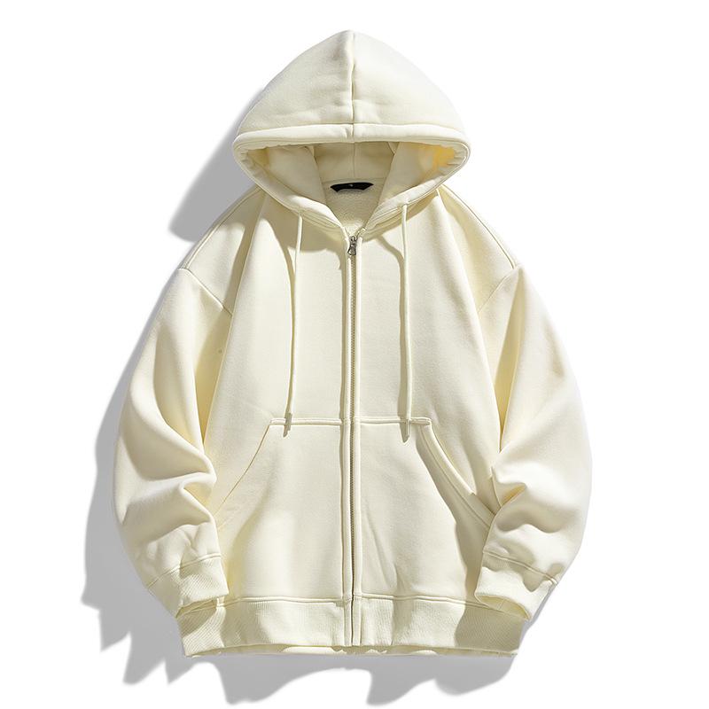 Unisex Trendy Color Block Hoodie Jacket - Autumn Casual Loose Fit Medium