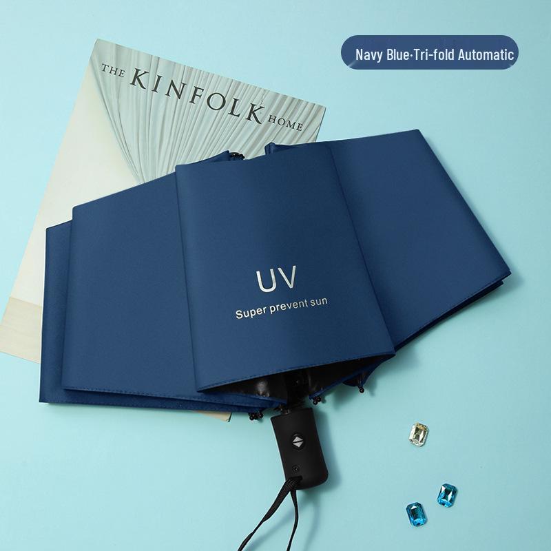 Parasol przeciwsłoneczny UV Auto Open Black Glue - Własne logo, Ochrona przed promieniowaniem UV, Spersonalizowany prezent