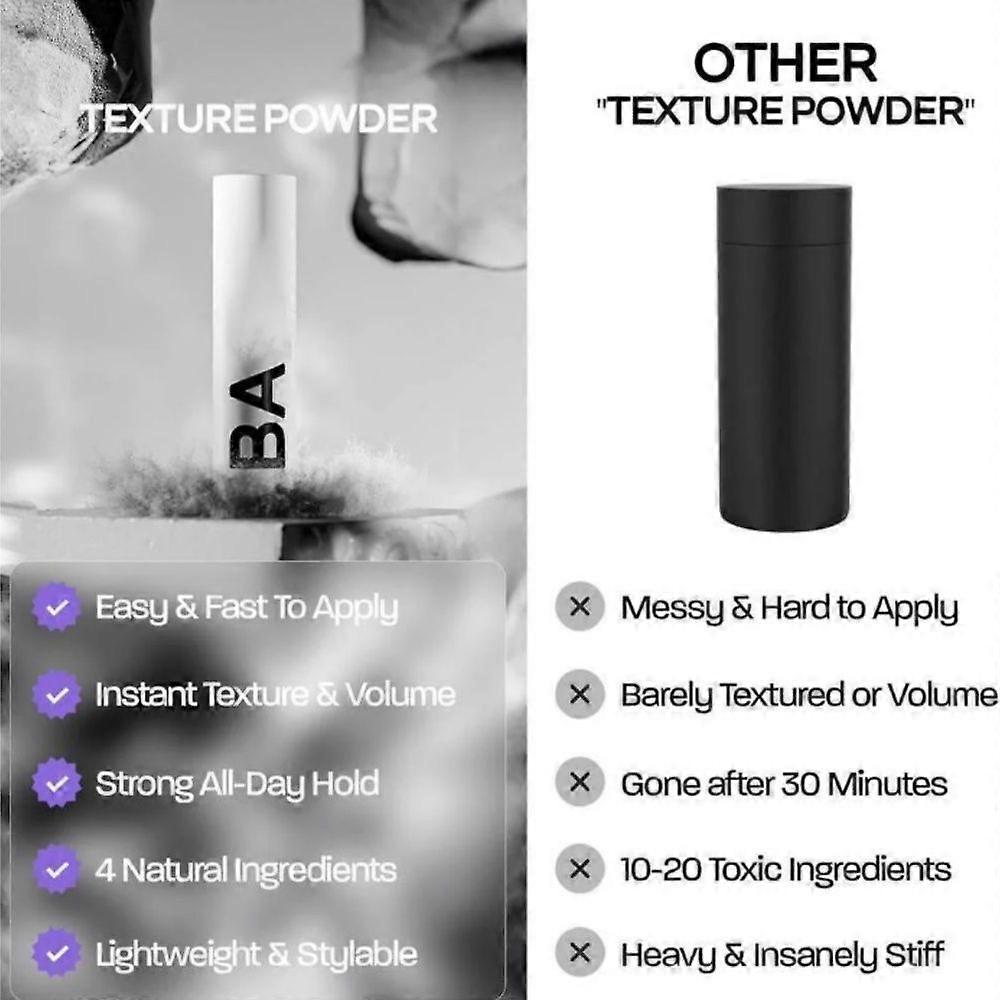 Hair Texture Powder 50g, Volumizing Styling Dust for Matte Finish and Natural Hold