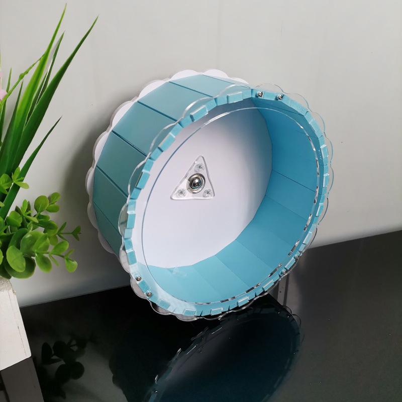Golden Hamster Silent Running Wheel - Optional Size & Color