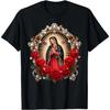 Our Lady Guadalupe Saint Virgin Mary In Roses Flowers T-Shirt