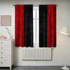 2pcs Bold Red & Black Marble Printed Curtains, Designed for Light Filtering, Quality Material, Ideal for Modern Home Window Dec