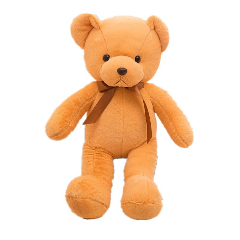 35cm Bear Teddy With Colored Bow Tie Plush Toy Stuffed Animal Doll Gifts Kids